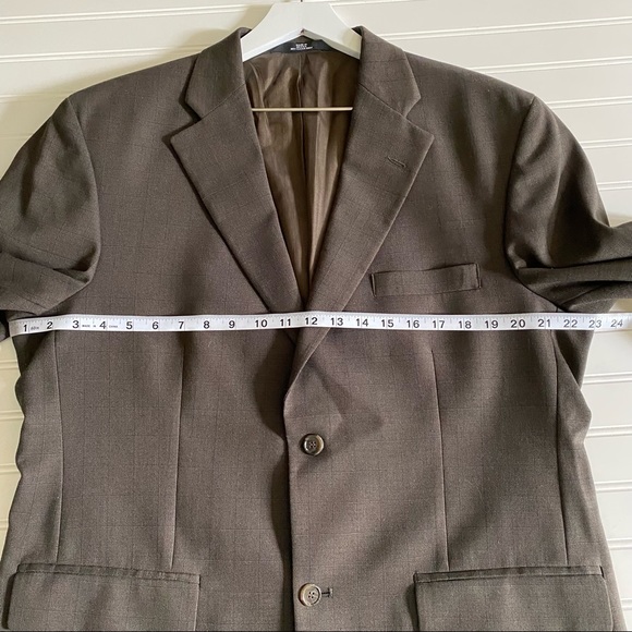 Haggar Black Label Men's Wool Blend Button Front Blazer Size 42 R - Picture 6 of 11
